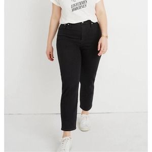 Madewell Black Straight Leg Jeans